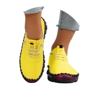 Mepaouo Slip on Leather Casual Loafers Size 37(6.5 USA), NWOT